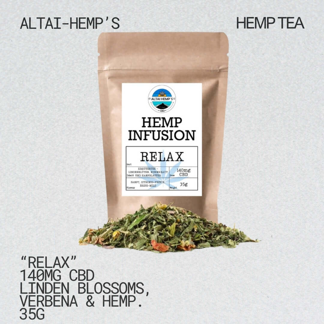 Organic CBD Hanftee "Relax" Altai-Hemp's Tea & Infusions