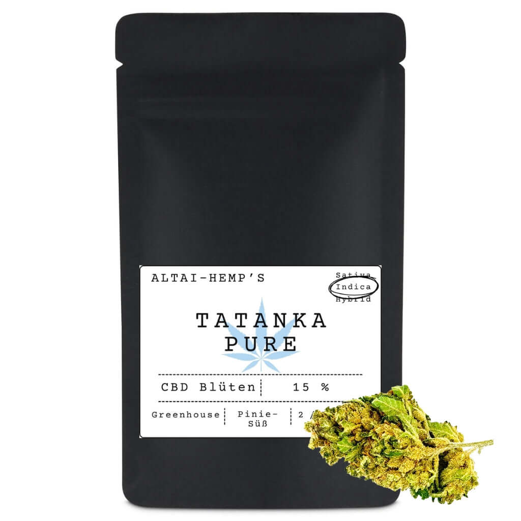 Tatanka Pure CBD Blüten 15% -Doypack- kaufen | Altai-Hemp's