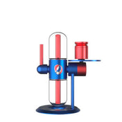 Stündenglass Grateful Dead Kompact Gravity Infuser Vaporizer in Rot und Blau für effizientes Dampfen.