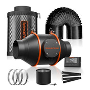 Abluftset 100mm mit Filter & Steuerung – Spider Farmer 4 Zoll