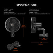 Clip Ventilator 6 Zoll – EC Motor, leise, Growzelt Spider Farmer