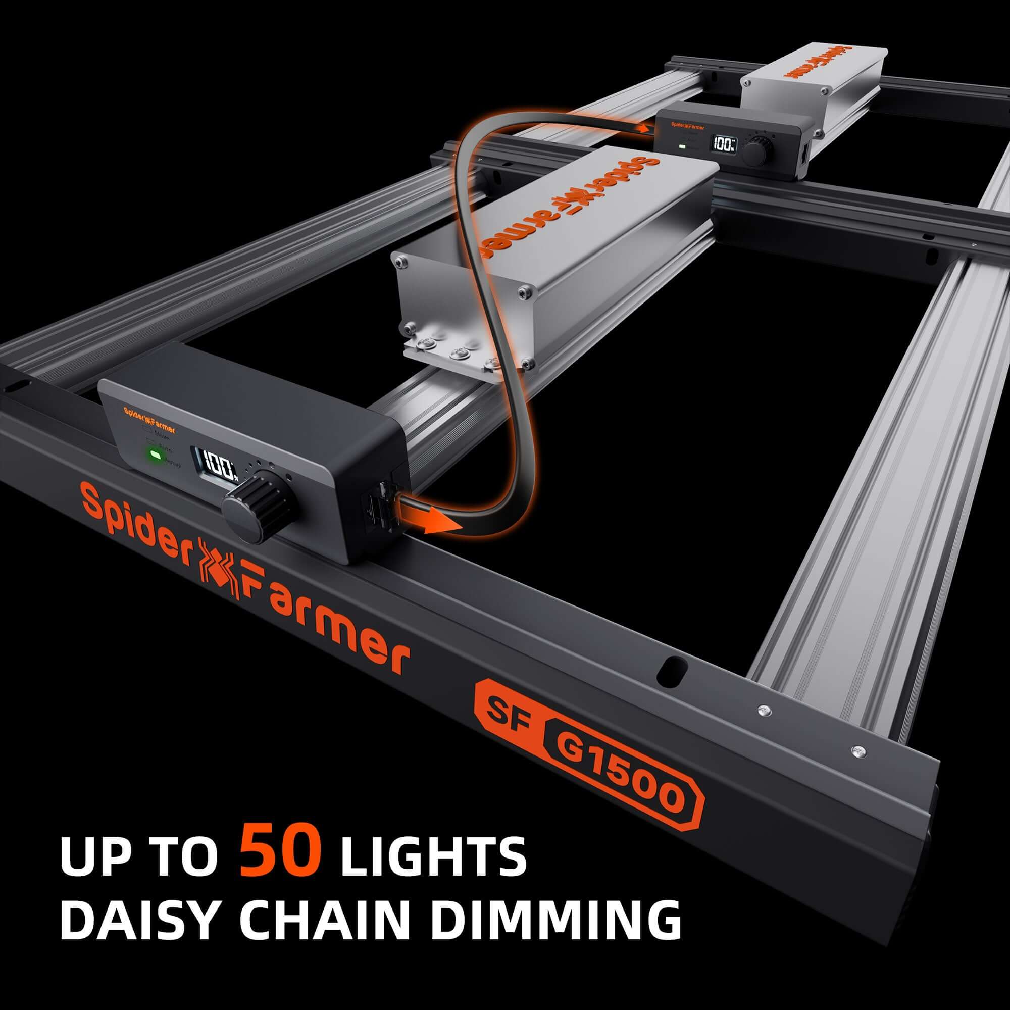 G1500 LED Growlampe 150W – App-Steuerung, Spider Farmer WiFi