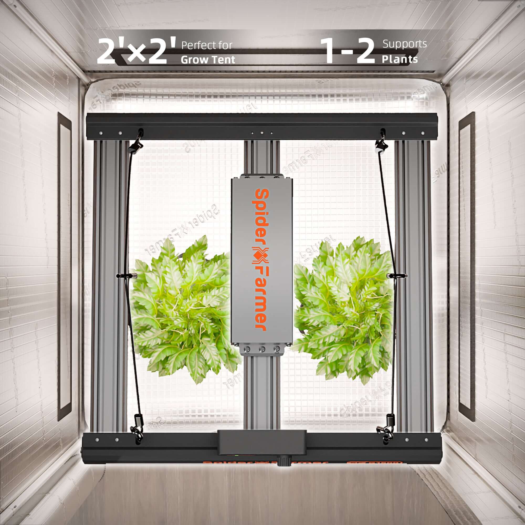 G1500 LED Growlampe 150W – App-Steuerung, Spider Farmer WiFi