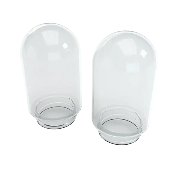Transparente Glaskuppeln für Stündenglass Vaporizer, effizient und stilvoll, perfekt für Kräuter und Extrakte.