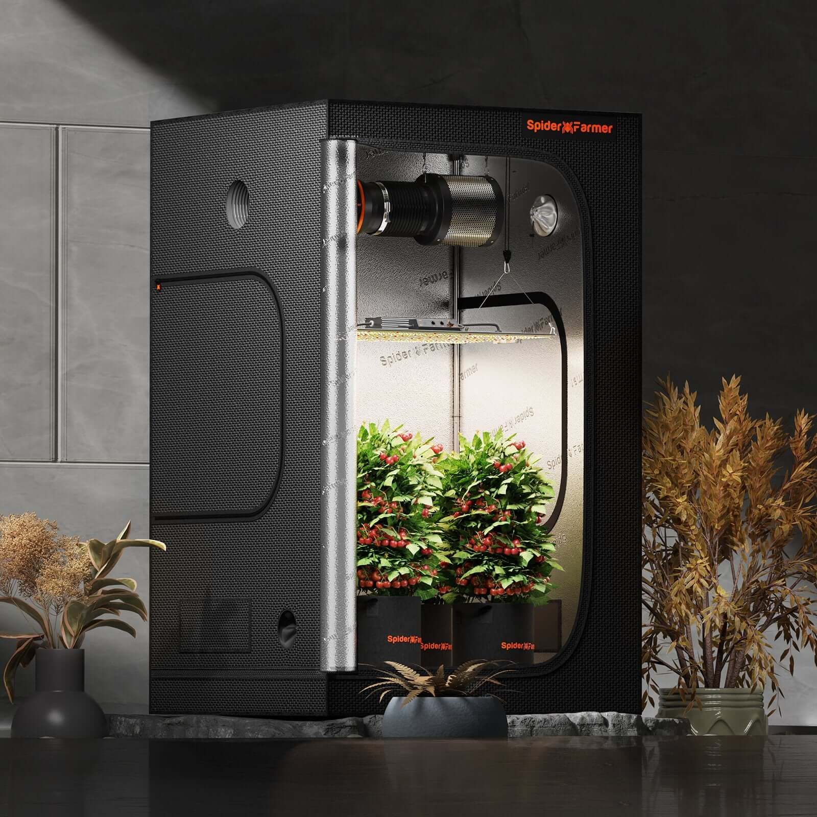 Growzelt 150x150x200cm – Profi Indoor-Growbox Spider Farmer