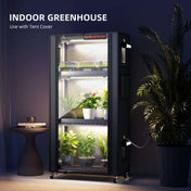 Pflanzenregal 4 Ebenen mit Licht – 108W LED System, Spider Farmer