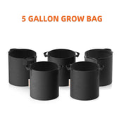 Pflanzsack 5er-Set 19L – Vliesstoff Topf atmungsaktiv, Spider