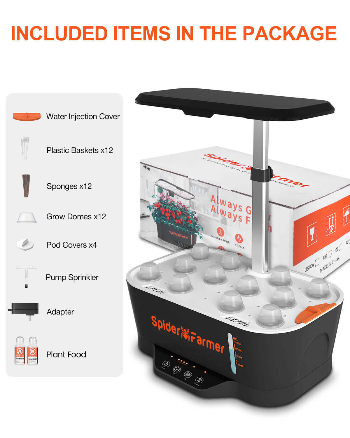 SmartG12 Hydroponik-System – Indoor für Kräuter & Gemüse