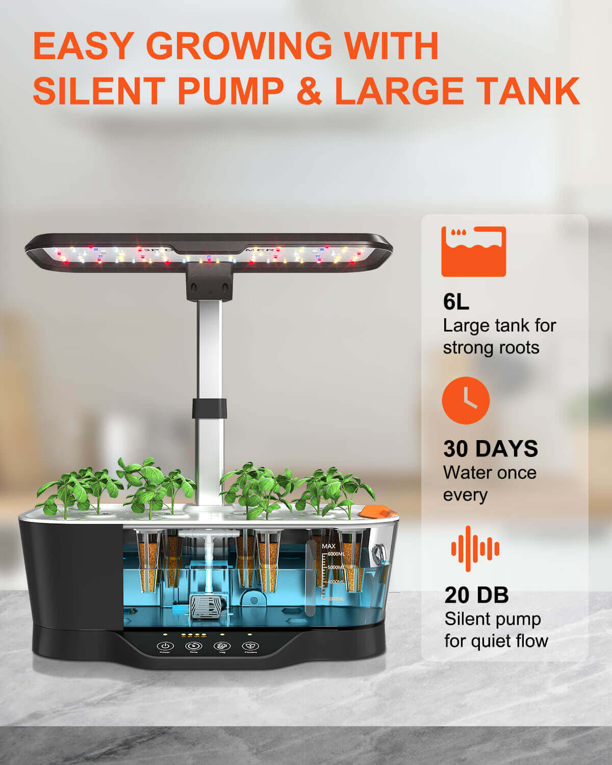SmartG12 Hydroponik-System – Indoor für Kräuter & Gemüse