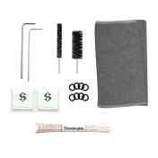 Reinigungsset für Stundenglass Vaporizer mit Bürsten, Reinigungswisch, Werkzeugen und Zubehör.