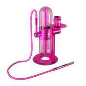 Stundenglass Gravity Infuser - Pink Vaporizer für effizientes Dabbing und Kräuter, stilvolles Design, erhältlich bei Altai Hemps.