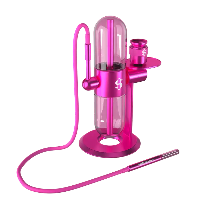 Stundenglass Gravity Infuser - Pink Vaporizer für effizientes Dabbing und Kräuter, stilvolles Design, erhältlich bei Altai Hemps.