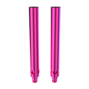 Zwei pinke Vaporizer-Rohre aus Aluminium für den Stundenglass Gravity Infuser.