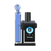 Stündenglass Modul + Dok Deluxe Travel Set aus blauem Glas – stilvoller Vaporizer für Kräuter und Extrakte