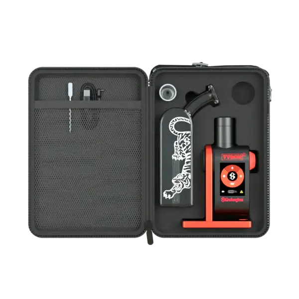 Stundenglass Tyson 2.0 X Modül + Dok Deluxe Travel Set Vaporizer im praktischen Etui für Kräuter und Extrakte.