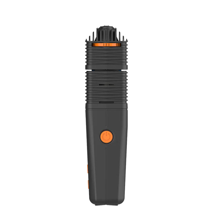 Storz & Bickel Venty Vaporizer für Kräuter in stilvollem Design mit orangefarbener Taste.