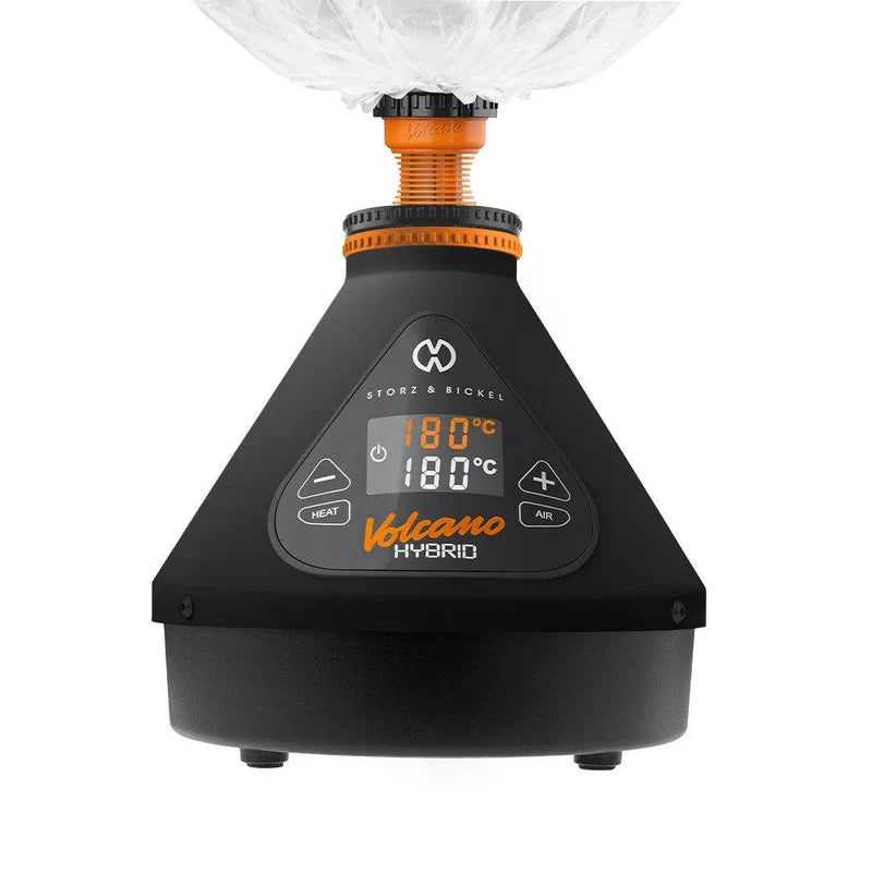 Storz & Bickel Volcano Hybrid schwarz Vaporizer mit digitaler Anzeige und Hydropack für Kräuter