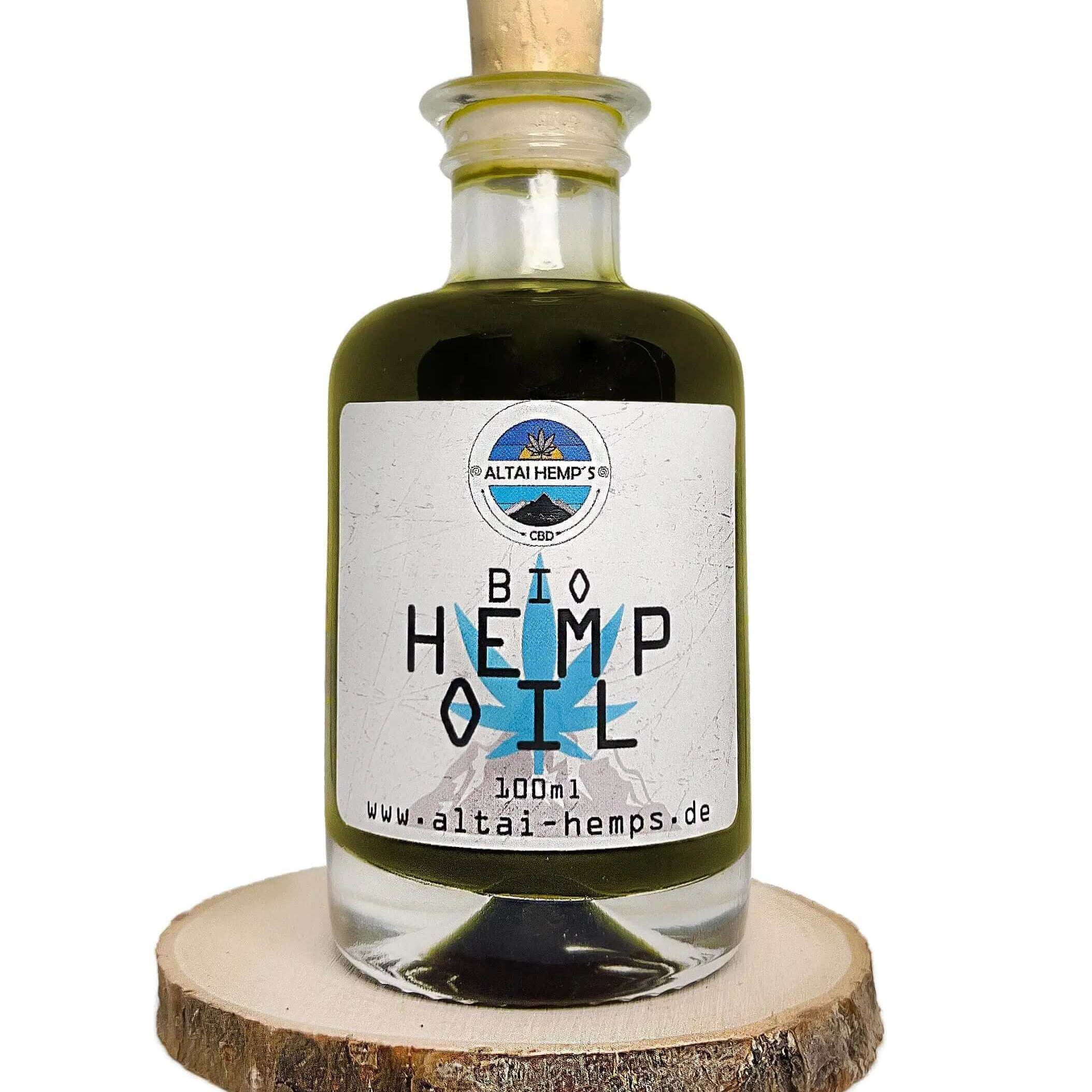Altai- Hemp's BIO Hanfsamenöl 100ml - Flasche-Glas